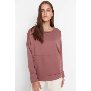 Trendyol Sweatshirt - Brown - Regular fit