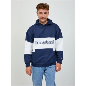 White-Blue Men's Hoodie Tommy Jeans - Men