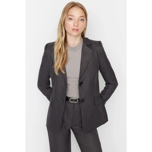 Trendyol Gray Buttoned Jacket