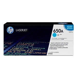 HP 650A CE271A azurový (cyan) originální toner