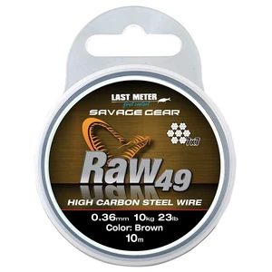 SAVAGE GEAR RAW49 0,36mm 11kg 24lb Uncoated Brown 10m