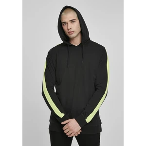 Neon Striped Hoody Black/electriclime