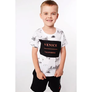 Boys' T-shirt with white print