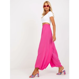 Pants pink Och Bella BI-82353.hotpink