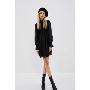 dress with fluffy sleeves