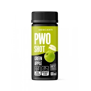 Descanti PWO Shot podpora športového výkonu príchuť Green Apple 60 ml