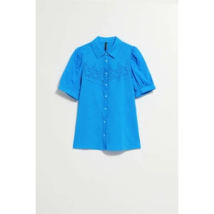 LADIES SHIRT L-KO-4040 FRESH BLUE