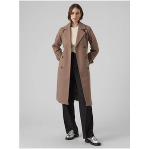 Women's brown coat VERO MODA Fortunevega - Women