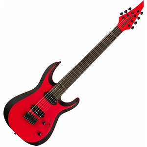 Jackson Pro Plus Series DK Modern MDK7 HT EB Satin Red with Black bevels