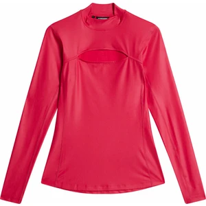 J.Lindeberg Sage Long Sleeve Womens Top Rose Red XS Camiseta polo