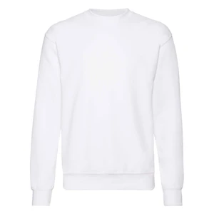 Men's White Sweatshirt Set-in Sweat Fruit of the Loom