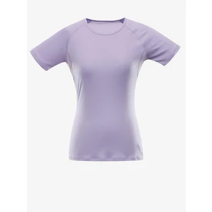 Women's quick-drying T-shirt with cool-dry ALPINE PRO PANTHERA pastel lilac