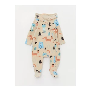 LC Waikiki Lw - Hooded Baby Boy Jumpsuit (0-12 Months with Booties, 12 Months Without Booties)