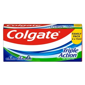 COLGATE Zubní pasta Triple Action 2 x 75 ml