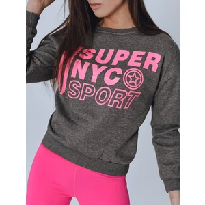 NYC women's sweatshirt dark gray BY0819