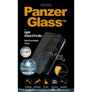 Temperált védőüveg PanzerGlass CamSlider ABprivát szűrővel Apple iPhone 12 Pro Max, fekete