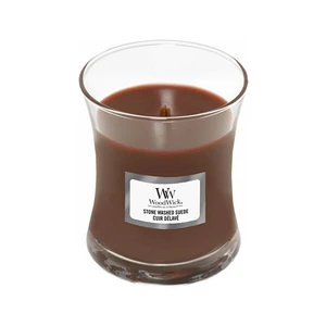 WoodWick Vonná sviečka váza Stone Washed Suede 85 g