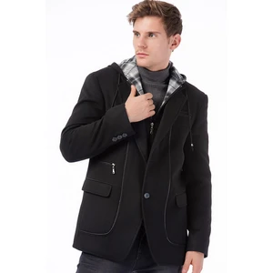 K7533 DEWBERRY MEN's COAT-BLACK