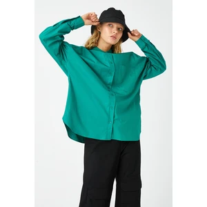 Koton Shirt - Green - Relaxed fit