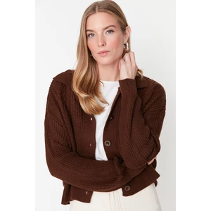 Trendyol Cardigan - Brown - Regular fit