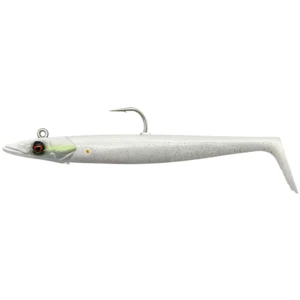 Savage gear gumová nástraha sandeel v2 sinking white pearl silver 2+1 - 18 cm 86 g