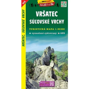 1076 Slovensko, Vršatec, Súlovské vrchy   / Turistická mapa SHOCart