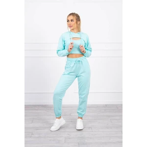 3-piece cotton set mint