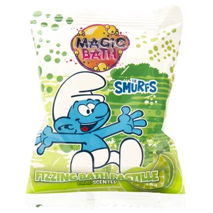 Disney Smurfs barevné šumivé tablety do koupele Currant 1 ks