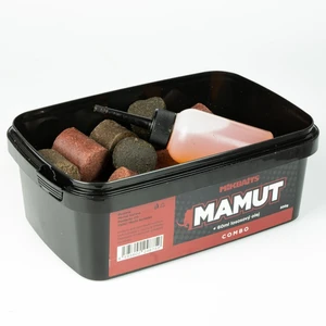 Mikbaits combo mamut peletový mix 500 g + 60 ml lososový olej