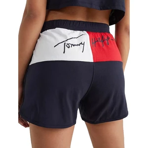 Tmavě modré dámské vzorované kraťasy Tommy Hilfiger - Dámské