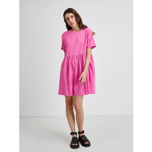 Dark pink loose dress Noisy May Kerry - Women