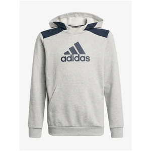 Blue-Grey Boys Hoodie adidas Performance B Bos HD - unisex