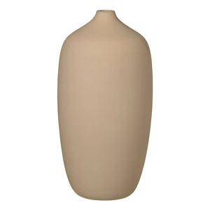 Beżowy ceramiczny wazon Blomus Nomad, wys. 25 cm