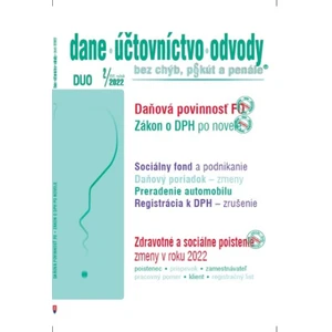 DUO 2/20202  - Dane, účtovníctvo, odvody bez chýb, pokút a penále