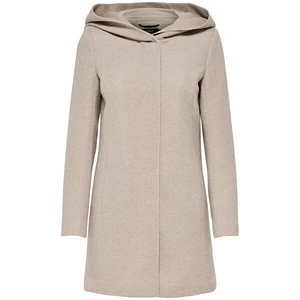 Beige Hooded Coat ONLY Sedona - Women