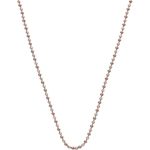 Hot Diamonds Strieborná retiazka Emozioni Silver and Rose Gold Bead CH021