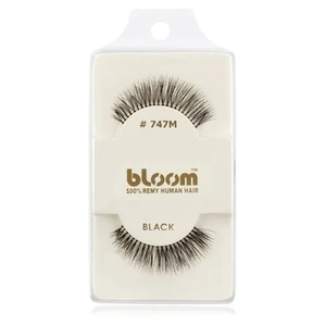 Bloom Natural nalepovací řasy z přírodních vlasů No. 747M (Black) 1 cm