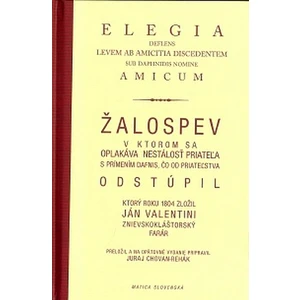 Žalospev Elegia - Ján Valentini