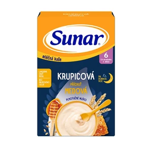 SUNAR mléčná krupicová kaše na dobrou noc medová 225 g