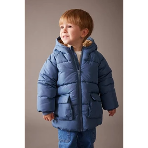 DEFACTO Baby Boy Hooded Fleece Lined Puffer Jacket