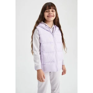 DEFACTO Girls' Hooded Puffer Vest