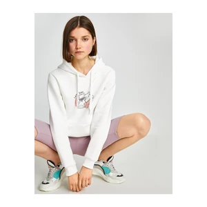 Koton Sweatshirt - Ecru - Relaxed fit