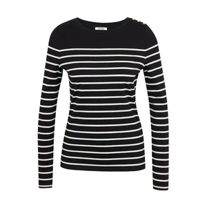 Orsay White and Black Women Striped T-Shirt - Women