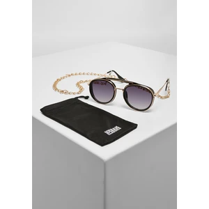 Ibiza sunglasses with chain black/gold