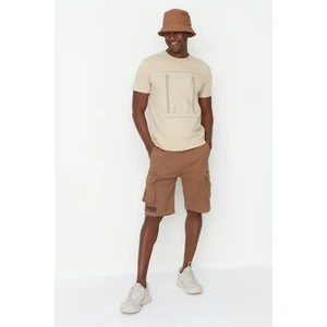 Trendyol Shorts - Brown - Normal Waist