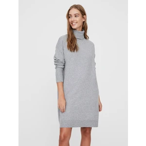 Vero Moda Dámske šaty VMBRILLIANT 10199744 Light Grey Melange XL