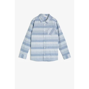 Koton Boy Blue Patterned Shirt