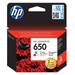 HP 650 CZ102AE barevná originálna cartridge