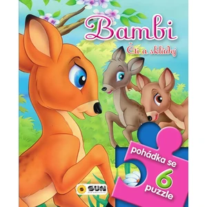 Pohádkové čtení s puzzle - Bambi čti a skládej