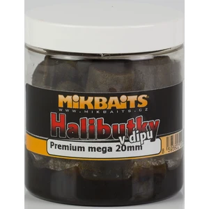 Mikbaits chytací halibutky  v dipu 20 mm 250 ml-česnek mega